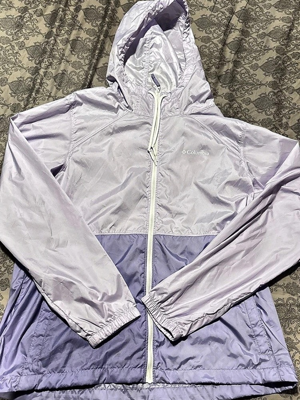 Columbia Women's Flash Forward Windbreaker Jacket Purple Large